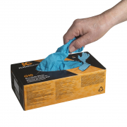 57372  KleenGuard G10 Нитриловые перчатки Blue Nitrile - 24см, единый дизайн для обеих рук / Синий /М