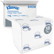 8408  Kleenex Туалетная бумага - Упаковка Bulk Pack / Белый /200   (1 пачка x 200 листов)