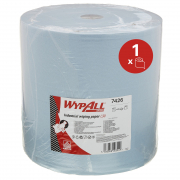 7426  WypAll® L30 Протирочный материал для удаления загрязнений на производстве - рулон Jumbo - сверхширокий / Синий   (1 Рулон  x 670 листов  )