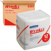 8387  WypAll® X70 Протирочный материал - Сложенные в 1/4 / Белый   (1 уп.  x 76 листов  )